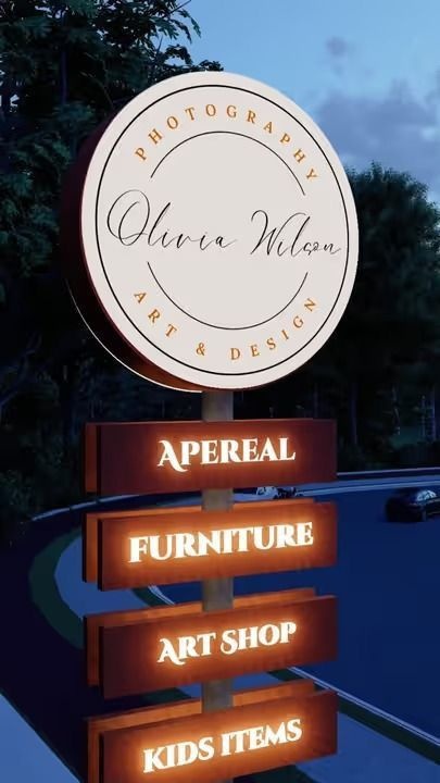 Outdoor business signage examples